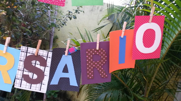 Bandeirola Feliz Aniversário (eva) - Imagem 4