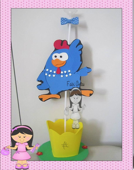 Centro de Mesa da Galinha Pintadinha - Imagem 3