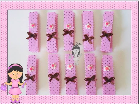 Chá de Bebe Pregadores Decorados com Imã - Imagem 5