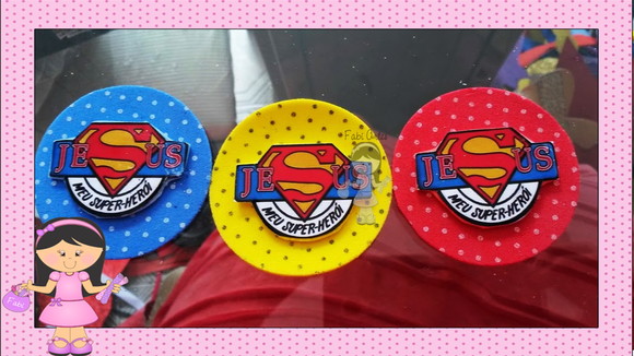 Jesus Super Herói Ponteiras ( Não Acompanha Lápis)