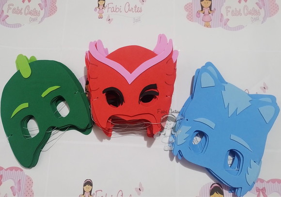 Máscaras e Braceletes em Eva Imagem Impressa Pj Kit - Imagem 2