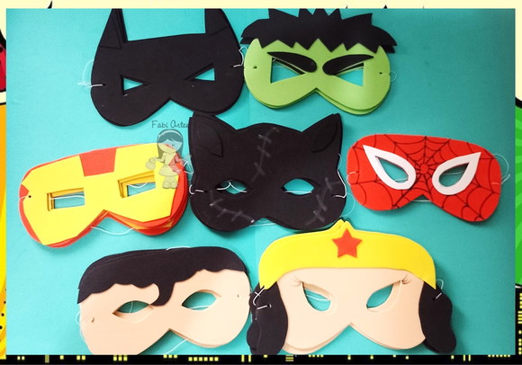 Máscaras Super Heróis Kit 20 Unidades Pronta Entrega