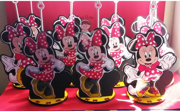 Minnie Centro de Mesa 6 Unid - Imagem 3