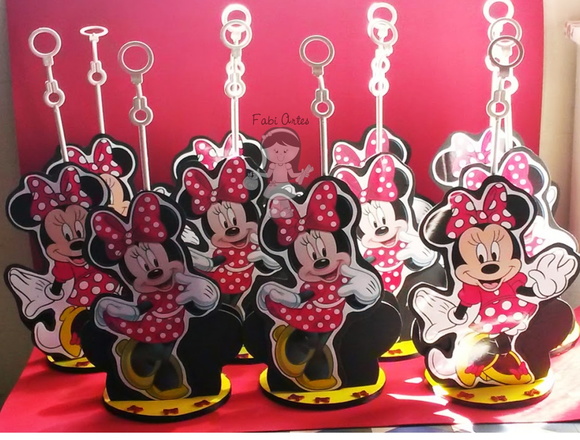 Minnie Centro de Mesa 6 Unid - Imagem 2