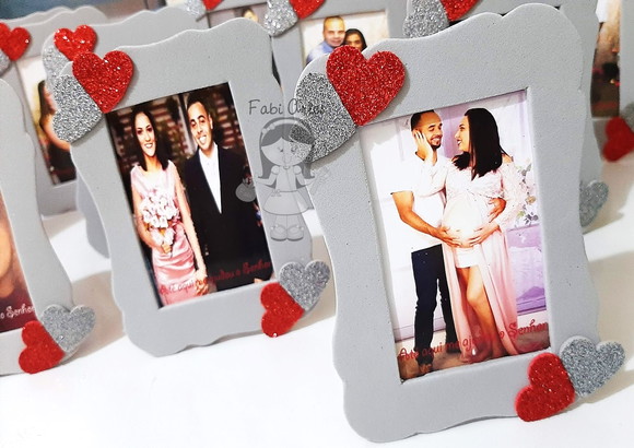 Porta Retrato com Foto Dia dos Namorados Encontro de Casais - Imagem 3