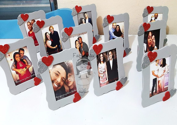 Porta Retrato com Foto Dia dos Namorados Encontro de Casais - Imagem 3