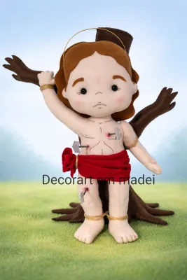 São Sebastião boneco decoração em Feltro