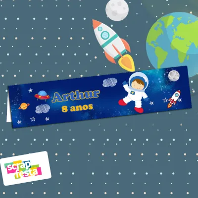 Lapela/solapa Personalizada Festa Astronauta Espaço