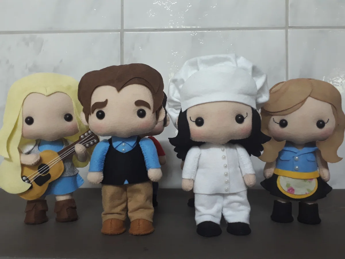 Friends Bonecos Decoração Feltro - Imagem 2