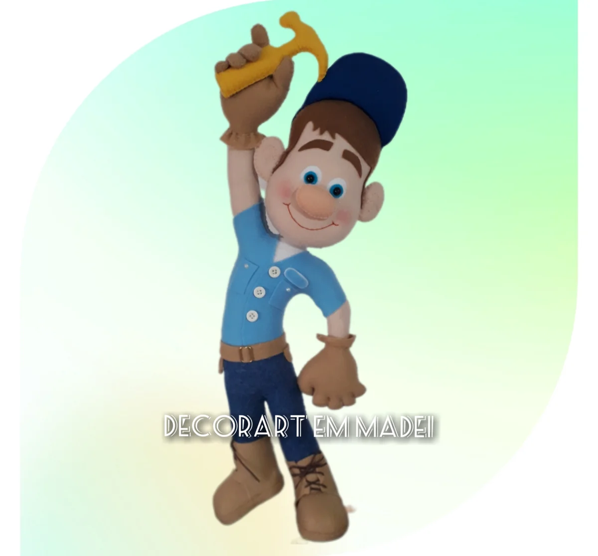 Detona Ralph Bonecos Decoração Feltro - Imagem 3