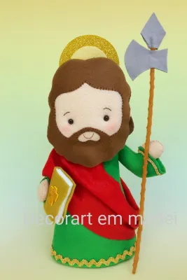 São Judas Tadeu Boneco Santinho decoração Feltro