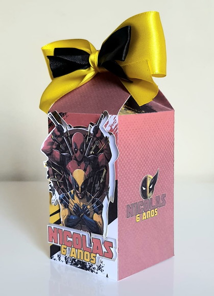 Caixa Milk Deadpool e Wolverine