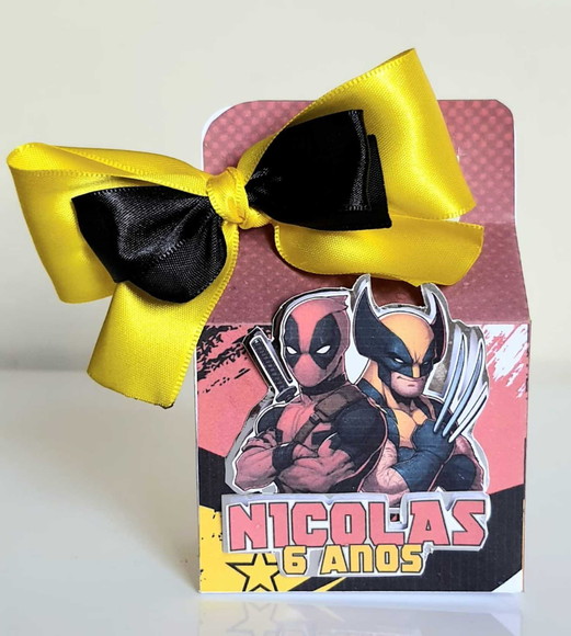 Caixa Maletinha Deadpool e Wolverine