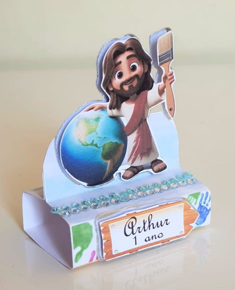 Porta-bis Duplo Jesus o Maior Pintor do Mundo - Imagem 2