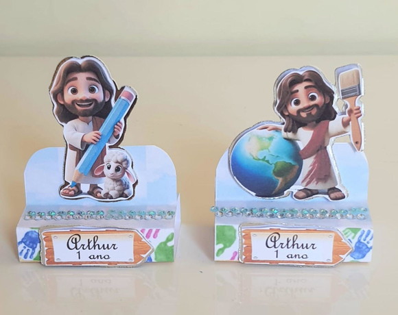Porta-bis Duplo Jesus o Maior Pintor do Mundo - Imagem 3