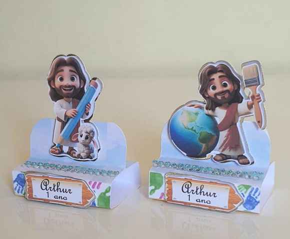 Porta-bis Duplo Jesus o Maior Pintor do Mundo - Imagem 4