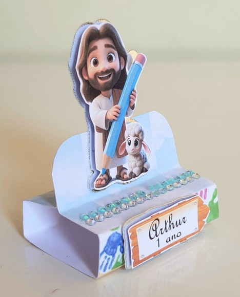 Porta-bis Duplo Jesus o Maior Pintor do Mundo - Imagem 5