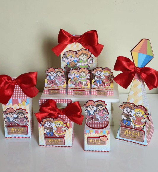 Kit 50 Lembrancinhas Personalizadas para Festa Junina/arraia