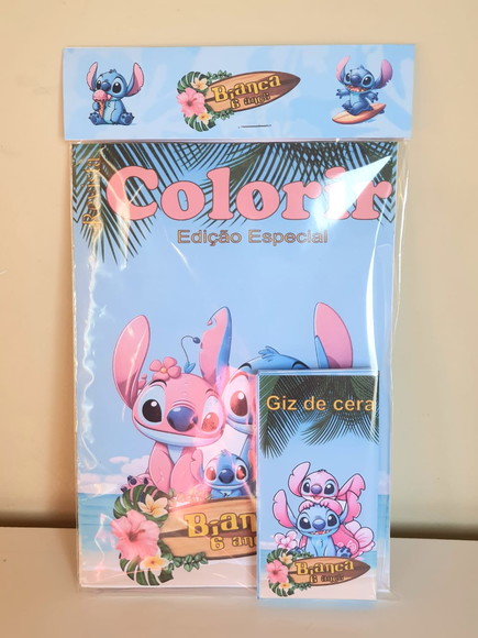 Kit Colorir com Giz de Cera Stitch - Imagem 2