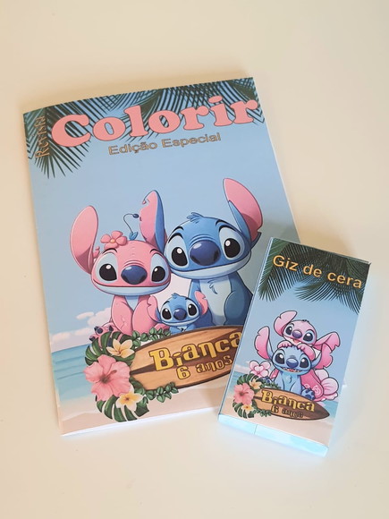 Kit Colorir com Giz de Cera Stitch - Imagem 3