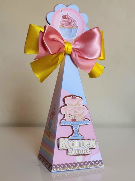 Caixa Pirâmide Confeitaria - Imagem 5