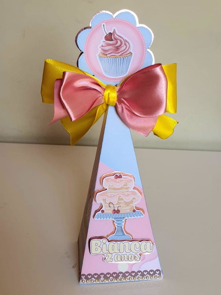 Caixa Pirâmide Confeitaria - Imagem 4