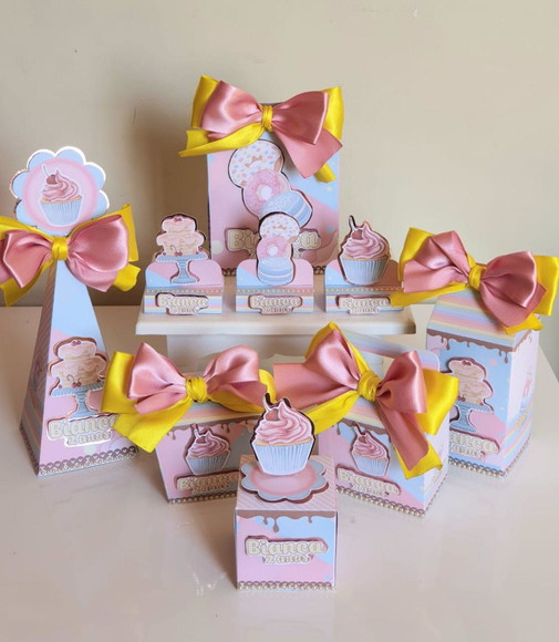 Kit 50 Lembrancinhas para Festa Confeitaria