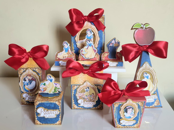 Kit 50 Lembrancinhas para Festa Branca de Neve - Imagem 5