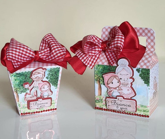 Kit 50 Lembrancinhas para Festa Chapéuzinho Vermelho - Imagem 3