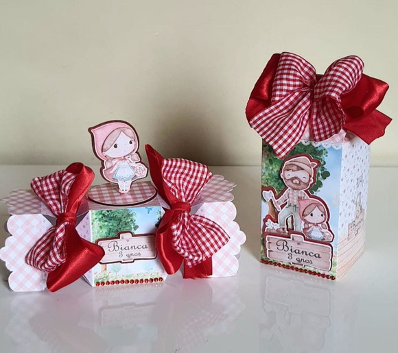 Kit 50 Lembrancinhas para Festa Chapéuzinho Vermelho - Imagem 2