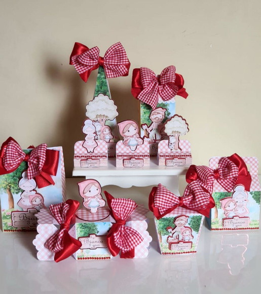 Kit 50 Lembrancinhas para Festa Chapéuzinho Vermelho - Imagem 4