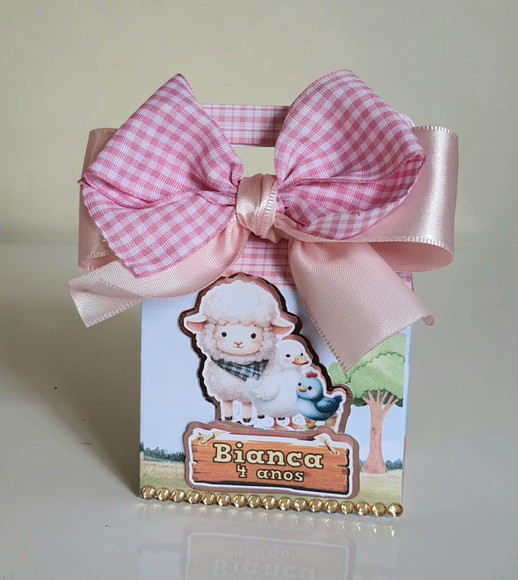 Caixa Maletinha Fazendinha Rosa