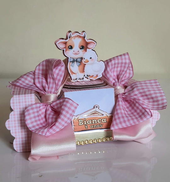 Caixa Bala Fazendinha Rosa - Imagem 5