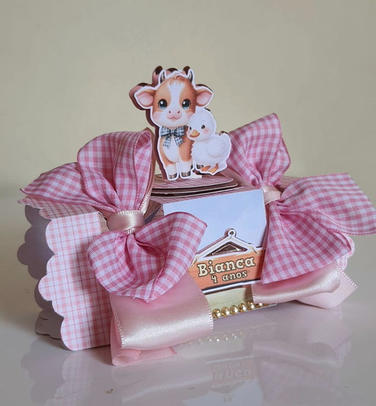 Caixa Bala Fazendinha Rosa - Imagem 4