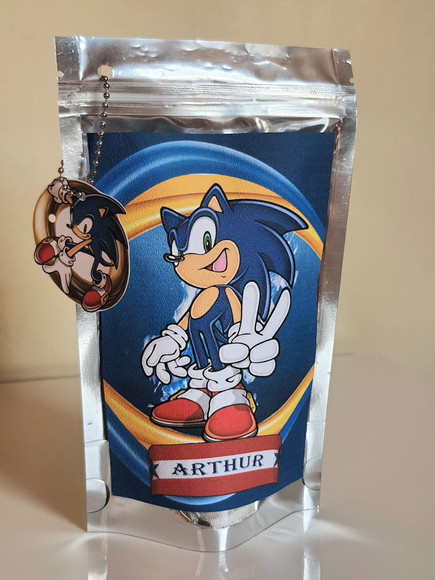 Saquinho Metalizado com Tag Sonic