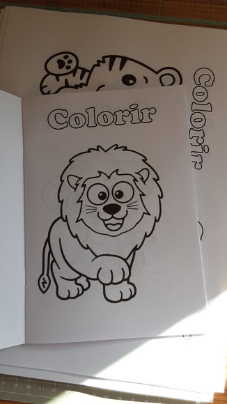 Kit Colorir com Giz de Cera Safari Rosa - Imagem 3