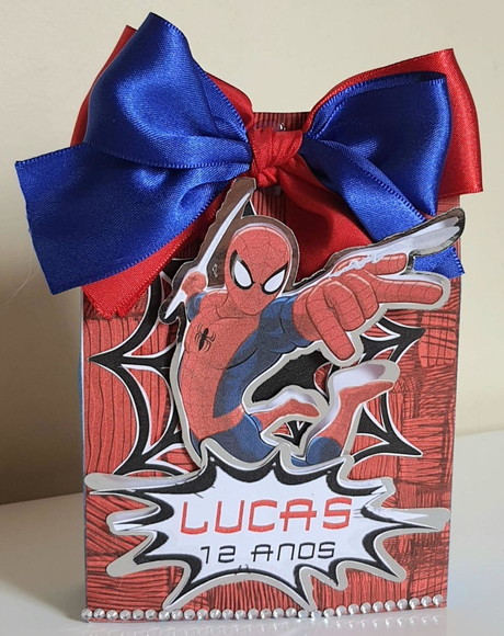 Caixa Sacolinha Homem-aranha - Imagem 4