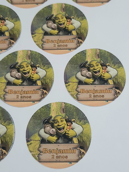 Kit de 120 Adesivos Personalizados com Tema Shrek - Imagem 5