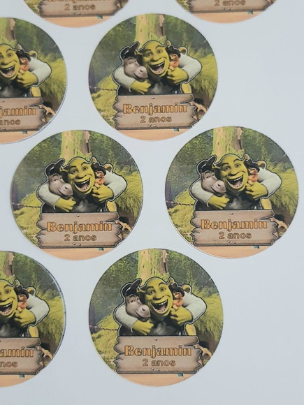 Kit de 120 Adesivos Personalizados com Tema Shrek - Imagem 2