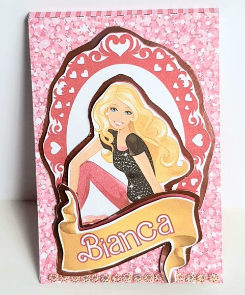 Bloquinho Lembrancinha de Festa com Tema Barbie