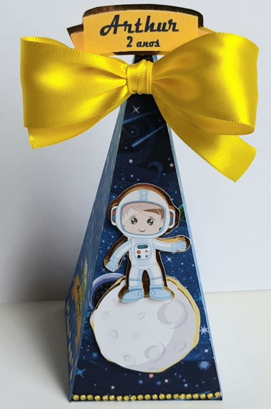 Caixa Pirâmide/cone Astronauta - Imagem 4