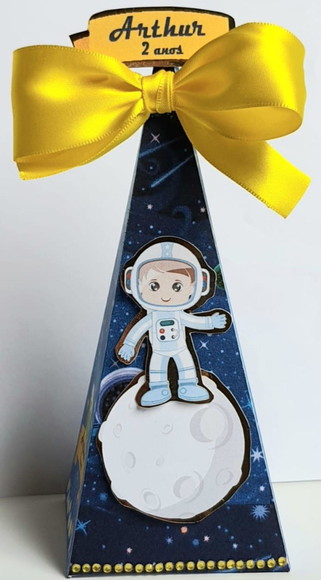 Caixa Pirâmide/cone Astronauta - Imagem 5