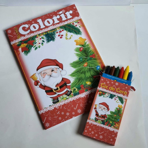 Kit Colorir com Giz de Cera Natal - Imagem 3