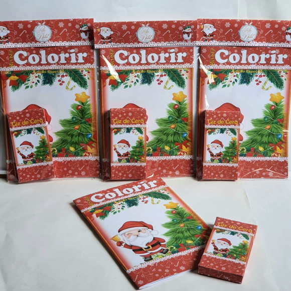 Kit Colorir com Giz de Cera Natal - Imagem 4