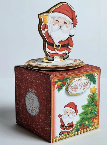 Caixa Cubo Natal - Imagem 2