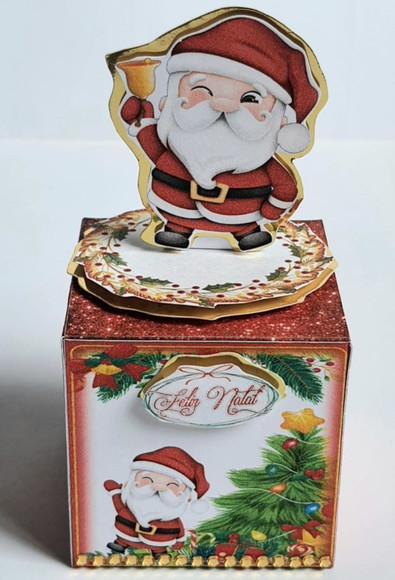 Caixa Cubo Natal - Imagem 4