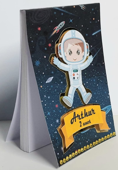 Bloquinho Lembrancinha de Festa com Tema Astronauta
