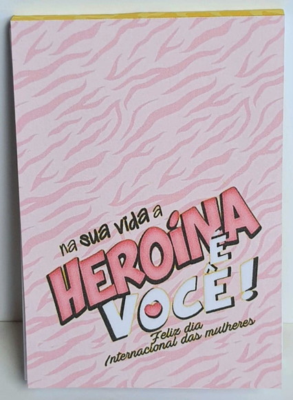 Bloquinho Lembrancinha de Dia Internacional da Mulher