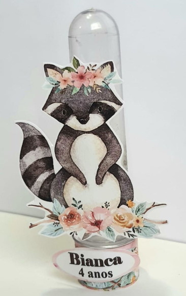 Tubete Lembrancinha para Festa Infantil Bosque Encantado