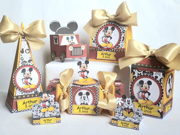 Kit de 50 Lembrancinhas para Festa Mickey
